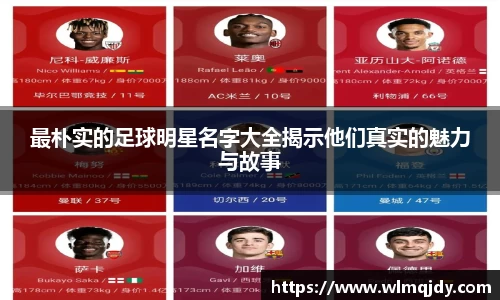 最朴实的足球明星名字大全揭示他们真实的魅力与故事